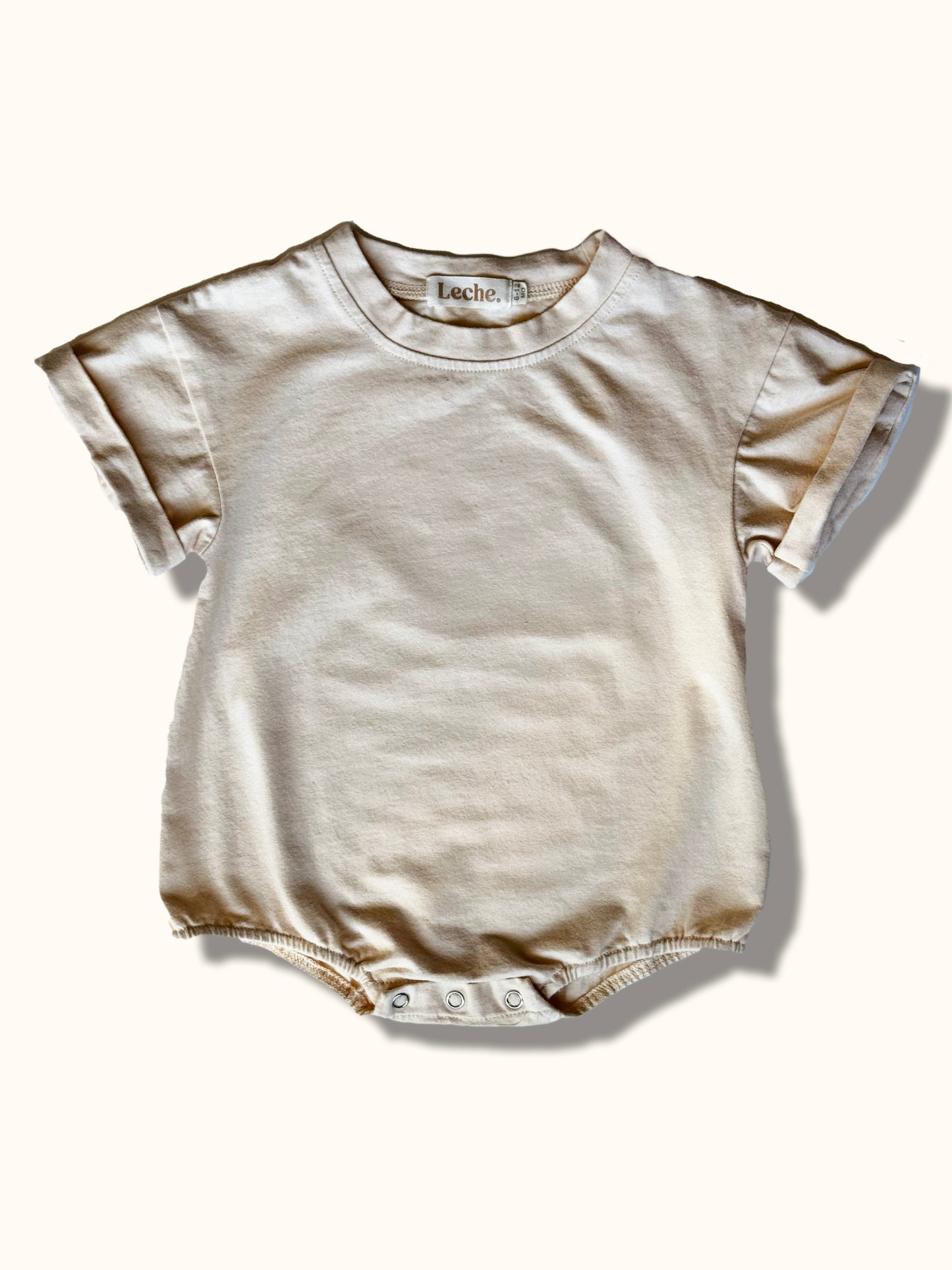 Cream Cuffed Tee