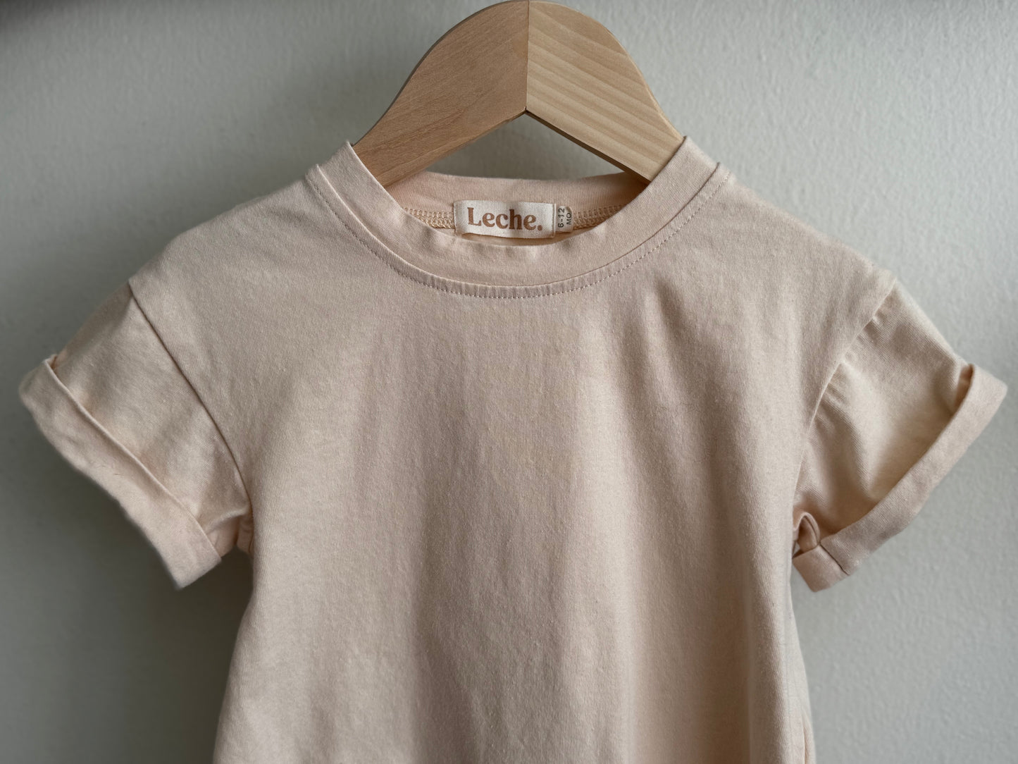 Cream Cuffed Tee