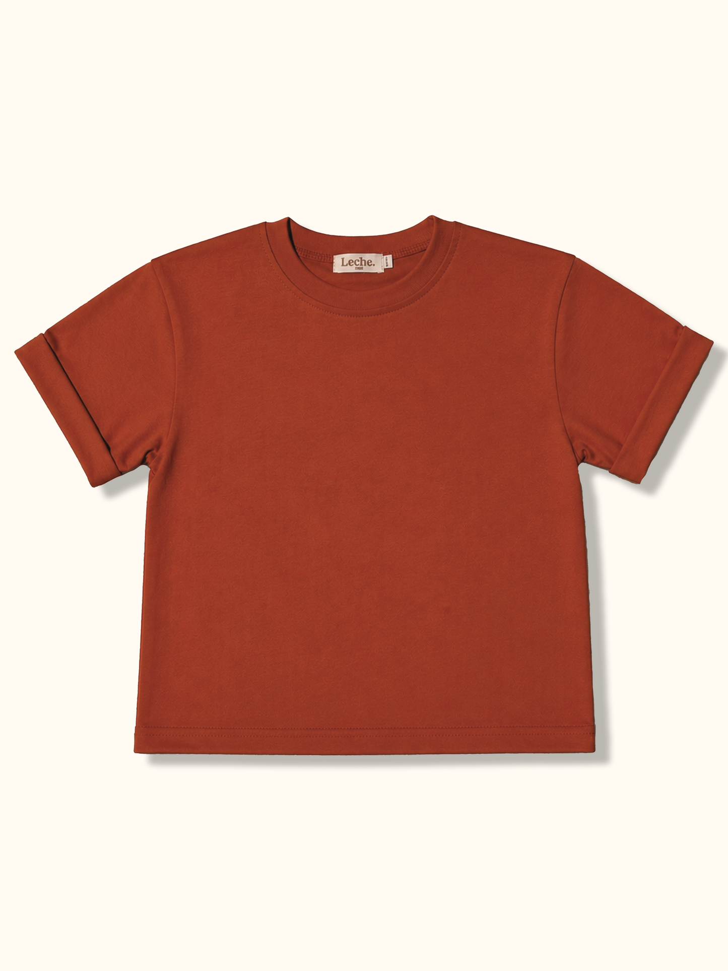 Rust Cuffed Box Tee