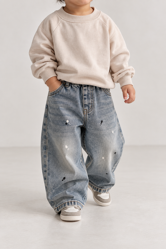The Speckled Denim Pant