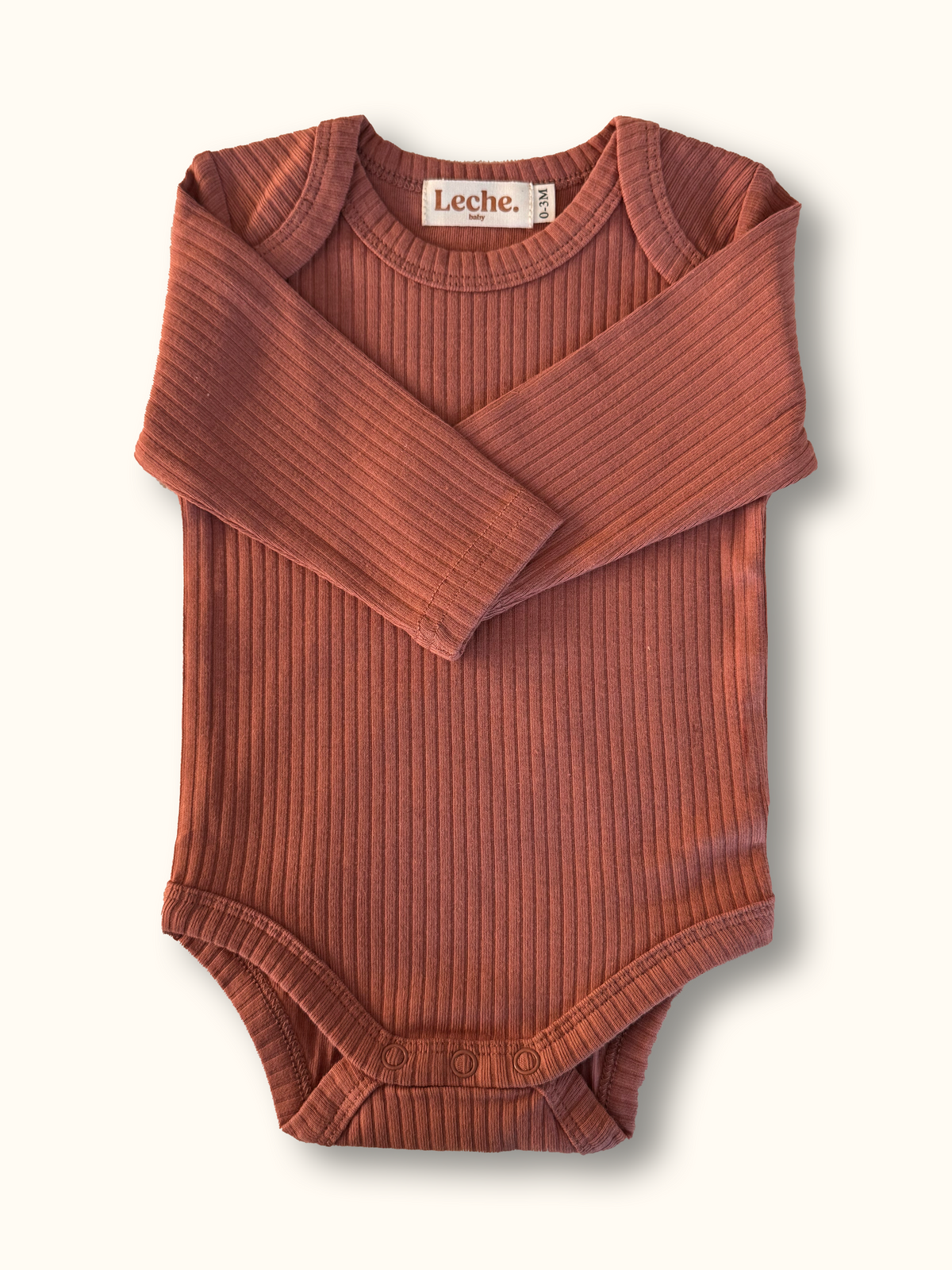 Ribbed Bodysuit | Brick
